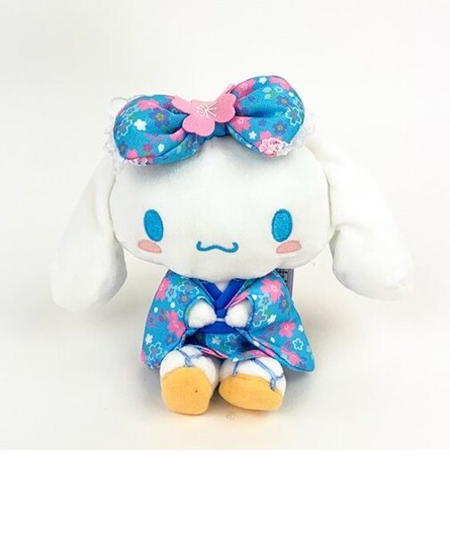 サンリオ ぬいぐるみ S 桜着物 シナモロール  マスコット 人形 シナモン インテリア 和風 着物