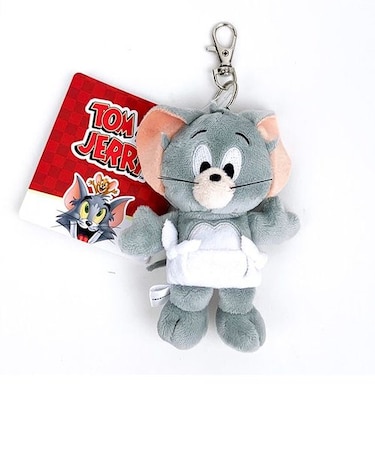 トムとジェリー ぬいぐるみ リールキーカバー タフィー キーホルダー 鍵