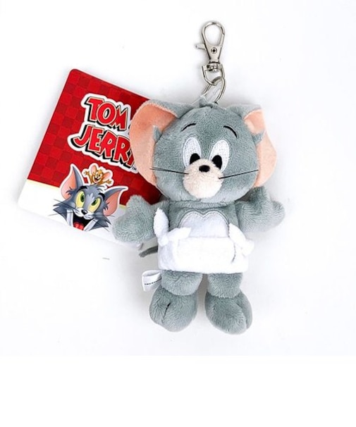トムとジェリー ぬいぐるみ リールキーカバー タフィー キーホルダー 鍵