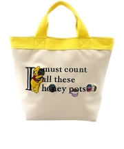 ディズニー くまのプーさん PUさがら刺繍ミニトートバッグ (イエロー) Disney