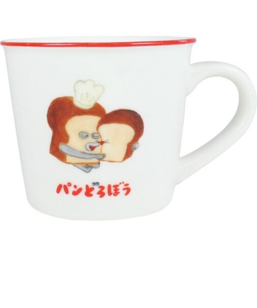 パンどろぼう カラーラインマグカップ (パンいろいろ) コップ
