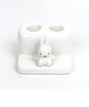 ミッフィー miffy 歯ブラシスタンド（ダブル） ホワイト 歯ブラシ立て インテリア