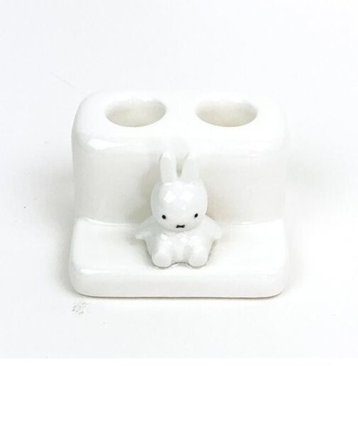 ミッフィー miffy 歯ブラシスタンド（ダブル） ホワイト 歯ブラシ立て インテリア