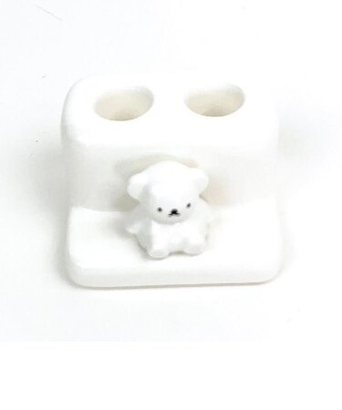 ミッフィー miffy ボリス 歯ブラシスタンド（ダブル） ホワイト 歯ブラシ立て インテリア