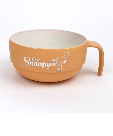 スヌーピーSNOOPY 木目調スタッキングマグ シェフ オレンジ スープカップ キッチン