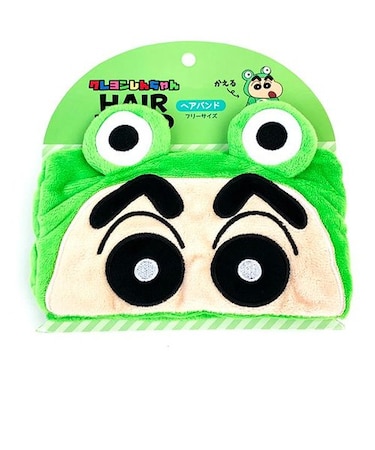 クレヨンしんちゃん ヘアバンド 変身しんちゃん/かえる バスグッズ 洗顔 メイク