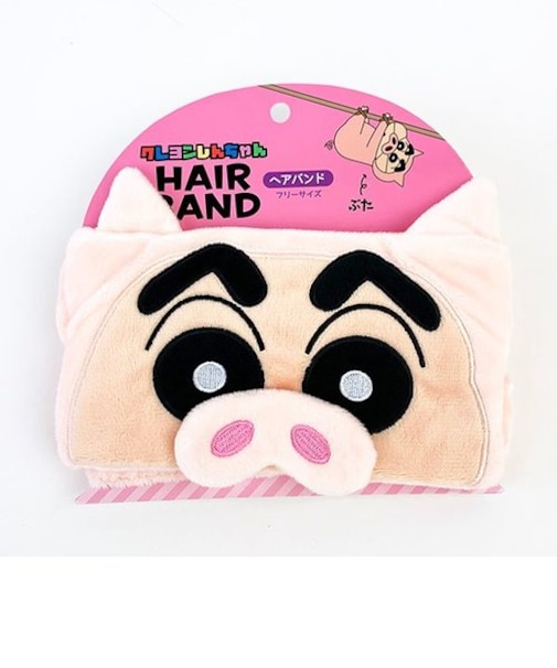 クレヨンしんちゃん ヘアバンド 変身しんちゃん/ぶた バスグッズ 洗顔 メイク