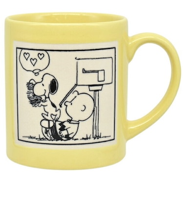 スヌーピ SNOOPY コミック イエロー マグ コップ PEANUTS