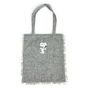 スヌーピー フリンジトートバッグ（グレー） CHICKS UNDERTHE SHED SNOOPY