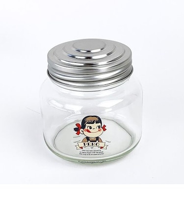 ペコちゃん レトロ瓶 レトロペコちゃん キッチン お菓子保存 小物入れ 不二家