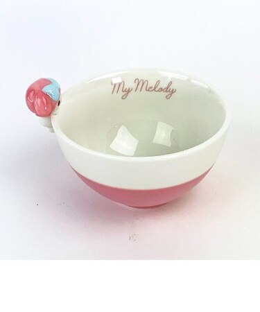 サンリオ マイメロディ 乗っかりフィギュア付き茶碗 食器 ピンク