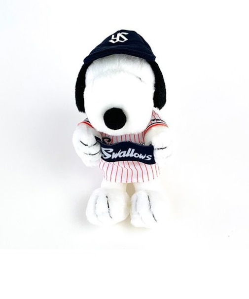 スヌーピー 東京ヤクルトスワローズ マスコット キーホルダー SNOOPY 野球応援グッズ