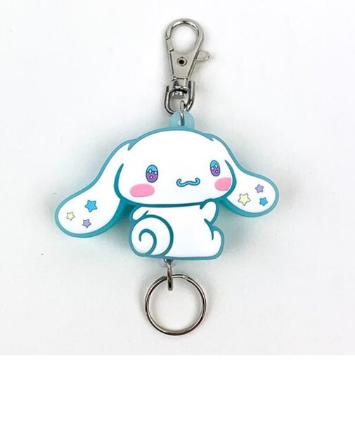 サンリオ シナモロール ゆめふわラバーキーホルダー ブルー Sanrio