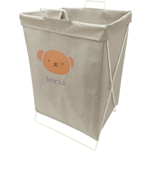 ミッフィー miffy ボリス 折り畳めるランドリーバスケット横型 (顔だけボリス)