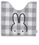 ミッフィー miffy チェックライン トイレマット グレー ポイントマット トイレ