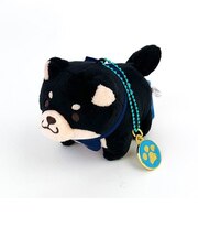忠犬もちしば ぬいぐるみBC (ごま) ブラック マスコット キーホルダー