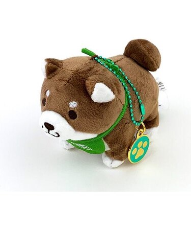 忠犬もちしば ぬいぐるみBC (チャーム・あんこ) ブラウン マスコット キーホルダー
