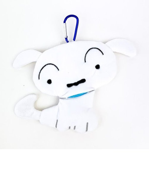 クレヨンしんちゃん ダイカットフラットポーチ シロ アニメ