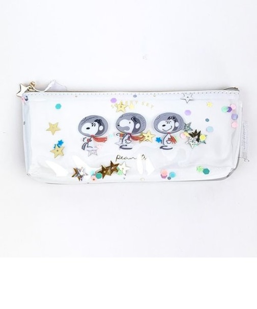 スヌーピー ペンポーチ グレー アストロ 筆箱 ペンケース SNOOPY