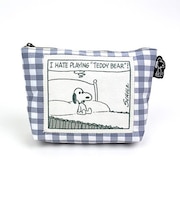 スヌーピー pleying teddy 化粧ポーチ 小物入れ 化粧品入れ