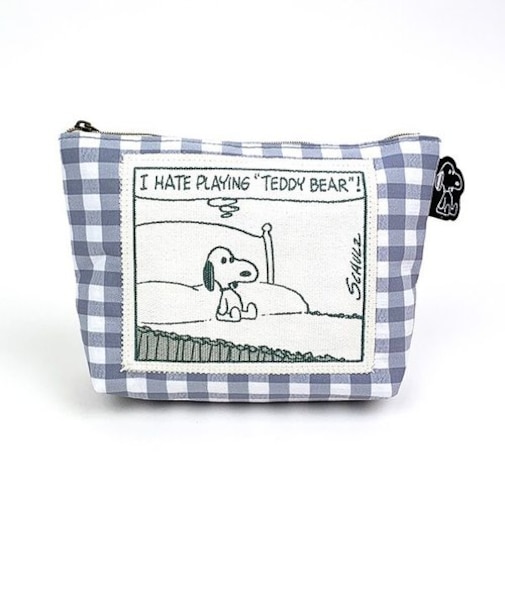 スヌーピー pleying teddy 化粧ポーチ 小物入れ 化粧品入れ