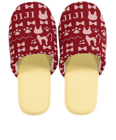 スタジオジブリ 魔女の宅急便 ルームスリッパ  ジジニット レッド ジジ