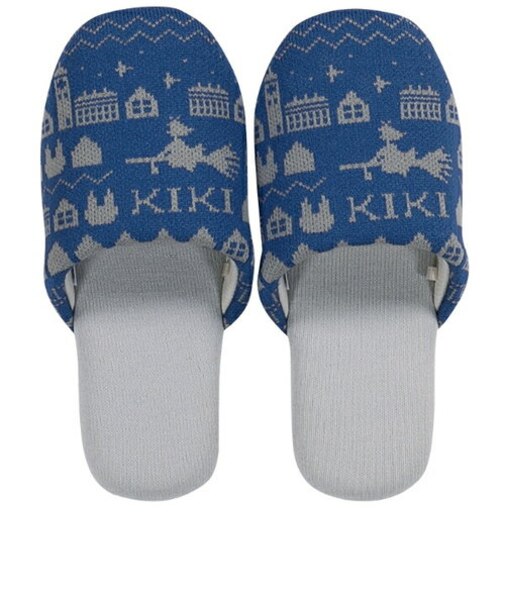 スタジオジブリ 魔女の宅急便 ルームスリッパ キキニット ブルー キキ