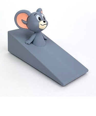 トムとジェリー タフィー 差し込み式ドアストッパー グレー 日用品 インテリア