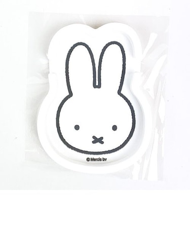 ミッフィー スマホスタンドトレイ フェイス ホワイト スマホ用品 小物入れ トレー カー用品 ドライブ