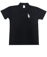 ムーミン ドライポロシャツ Mサイズ 衣類 ブラック MOOMIN