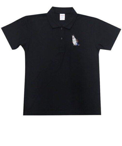 ムーミン ドライポロシャツ Mサイズ 衣類 ブラック MOOMIN