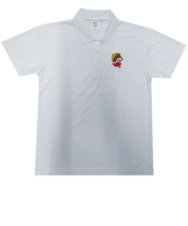 ムーミン リトルミイ ドライポロシャツ Lサイズ 衣類 ホワイト MOOMIN