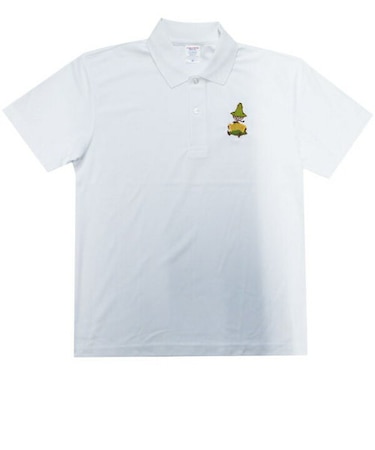 ムーミン スナフキン ドライポロシャツ Lサイズ 衣類 ホワイト MOOMIN