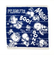 スヌーピー ウォッシュタオル ピーナッツギャング ブルー  西川