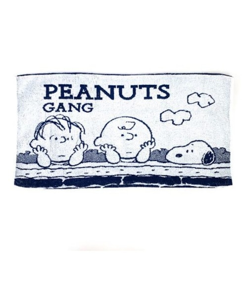スヌーピー のびのびタオルピローケース ギャング 枕カバー 寝具 ブルー 西川