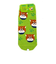 忠犬もちしば おかか フェイス アンクルソックス グリーン