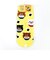 忠犬もちしば ことぶき米店 フェイス アンクルソックス イエロー