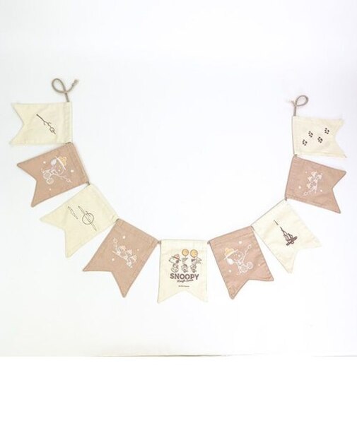 スヌーピー ガーランド （ビーグル・スカウト） ブラウン 室内装飾 パーティーグッズ SNOOPY