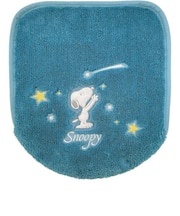 スヌーピー 星空スヌーピー 兼用トイレフタカバー ブルー 便座カバー