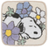 スヌーピー 花いっぱい マルチマット ブルー チェアマット インテリア SNOOPY
