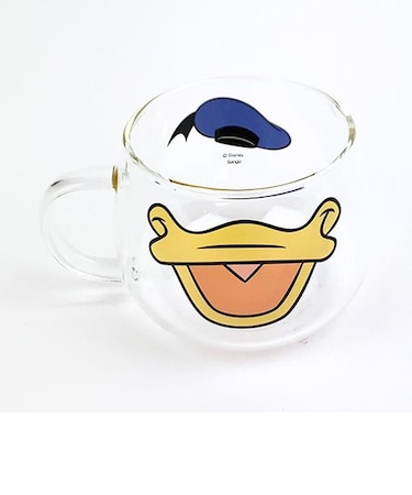 ディズニー 耐熱ガラスマグ ドナルドダック マグカップ ギフト おそろい キッチン ランチ
