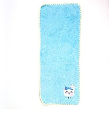 ちいかわ シンプルハチワレ フェイスタオル バスグッズ スポーツ ブルー