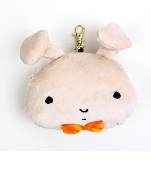 クレヨンしんちゃん ネネちゃんうさぎ ぬいぐるみパスケース付きポーチ 定期入れ ICカード入れ