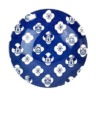 ディズニー 21.5cmカレーパスタ皿（梅）〈ニホンスタイル〉 和食器 キッチン ブルー