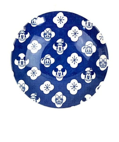 ディズニー 21.5cmカレーパスタ皿（梅）〈ニホンスタイル〉 和食器 キッチン ブルー
