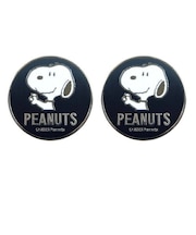 スヌーピー ナンバーボルトキャップ  シルバー カー用品