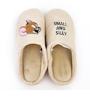 トムとジェリー ジェリー コーデュロイルームシューズ スリッパ リビング アイボリー