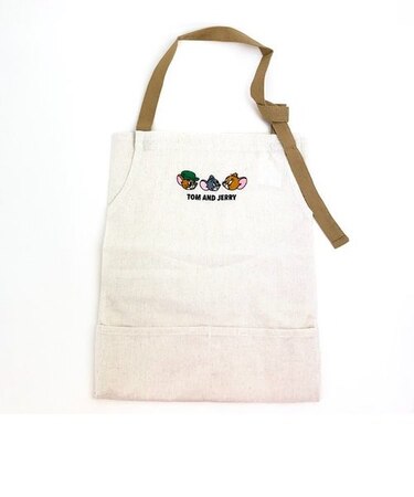 トムとジェリー タイニークラブ エプロン キッチン 料理 アイボリー