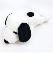 スヌーピー ふわふわはいはい Ｌ ブラック ぬいぐるみ インテリア