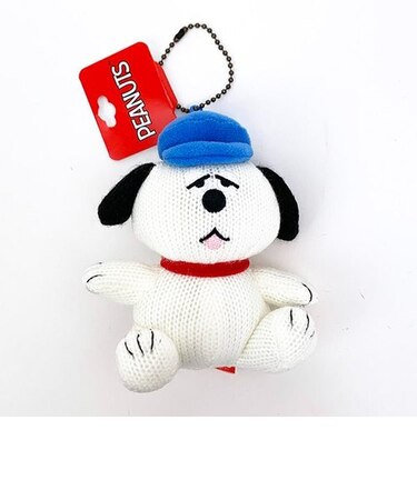 スヌーピー ニットマスコット オラフ ぬいぐるみ キーホルダー